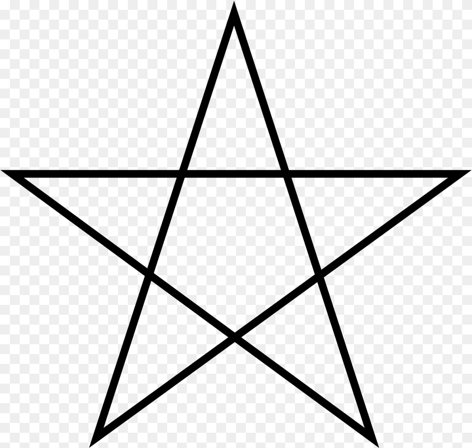 Star Polygon Pentagon Star, Gray Free Png