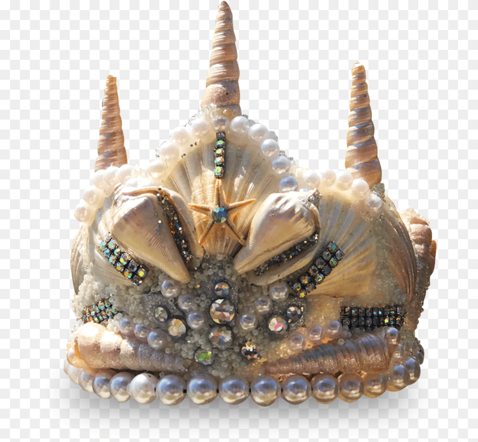 Star Princess Seashell Crown Merman Crown, Animal, Invertebrate, Sea Life, Accessories Png Image