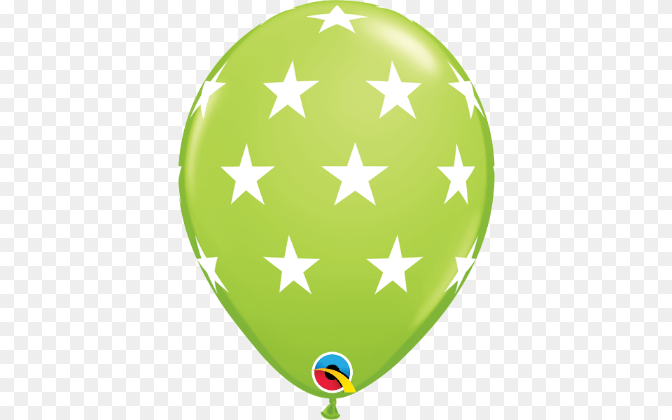 Star Print Round Latex Balloons Balloon With Stars Free Png