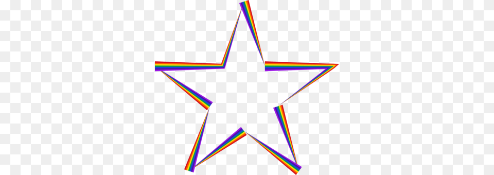 Star Rainbow Line Point Circle Rainbow Star, Star Symbol, Symbol Free Png Download