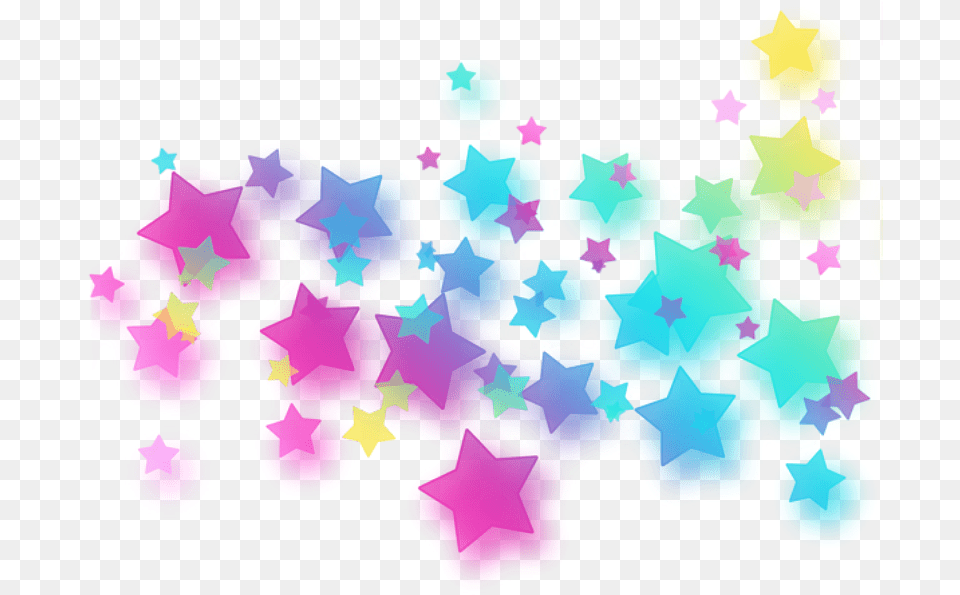 Star Rainbow Neon Glitter Ribbon Party Overlay Tube Etoile, Purple, Baby, Person, Face Free Transparent Png
