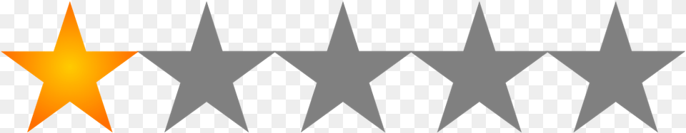Star Rating 1 Of 5 5 Stars In A Row, Star Symbol, Symbol Png Image