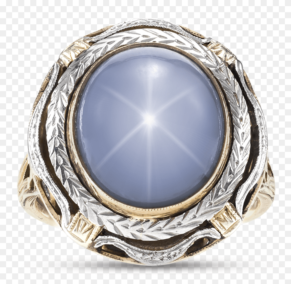 Star Sapphire Cabochon Ring Ring Free Png