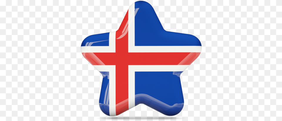 Star Shape Graphics Glossy Flag Of Iceland Icelandic Flags, First Aid, Symbol, Star Symbol Free Png Download