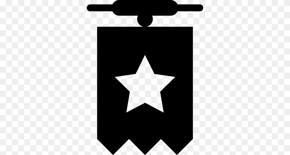 Star Shaped Medal Variant Icon, Gray Free Png