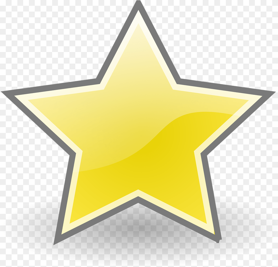 Star Shine Sign Gold Star Outline, Star Symbol, Symbol Free Png Download