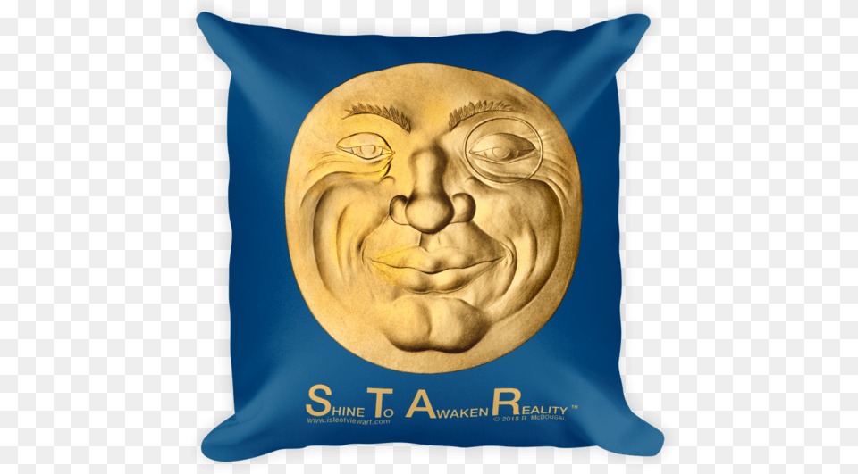 Star Shine To Awaken Reality Pillow Pillow, Cushion, Home Decor, Gold, Baby Free Png