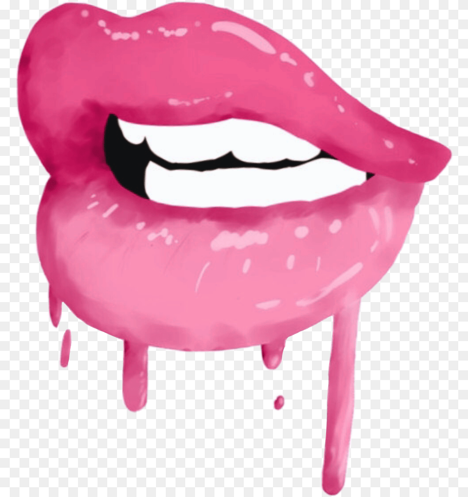 Star Sighs On Redbubble Lips Kisses Dripping Relationsh Transparent Pink Dripping Lips, Body Part, Mouth, Person Free Png Download