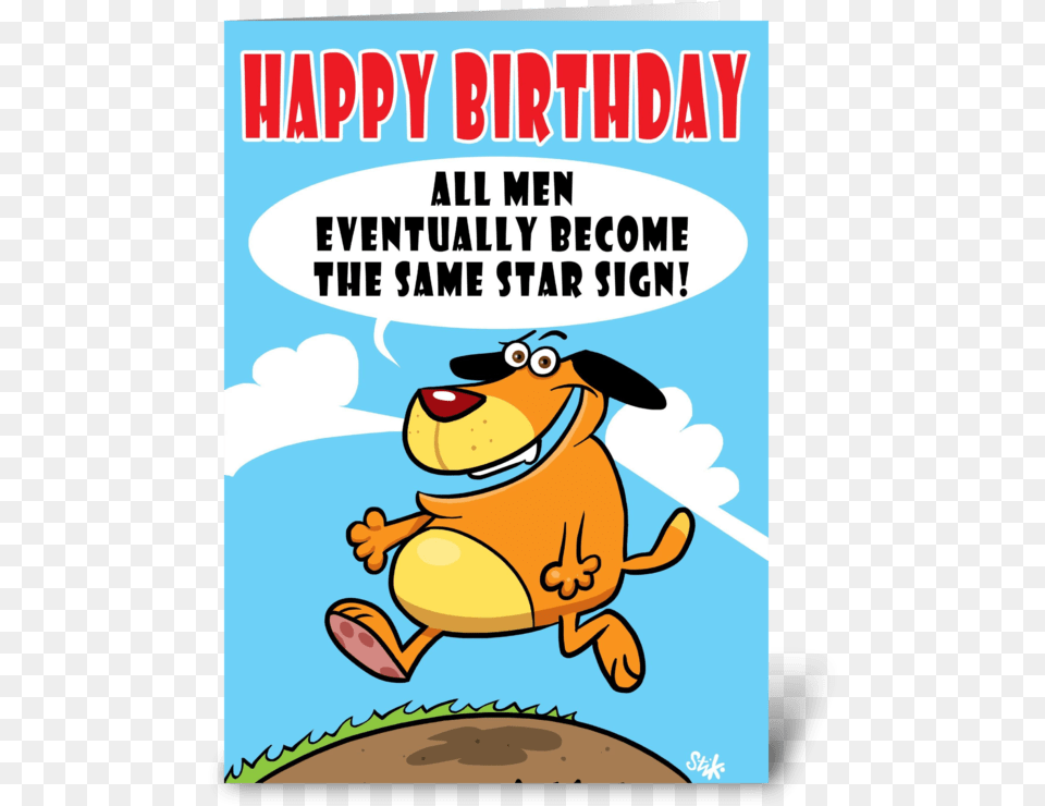 Star Signs For Men Birthday Card Greeting Card Birthday Signs For A Man, Advertisement, Poster, Book, Publication Png Image