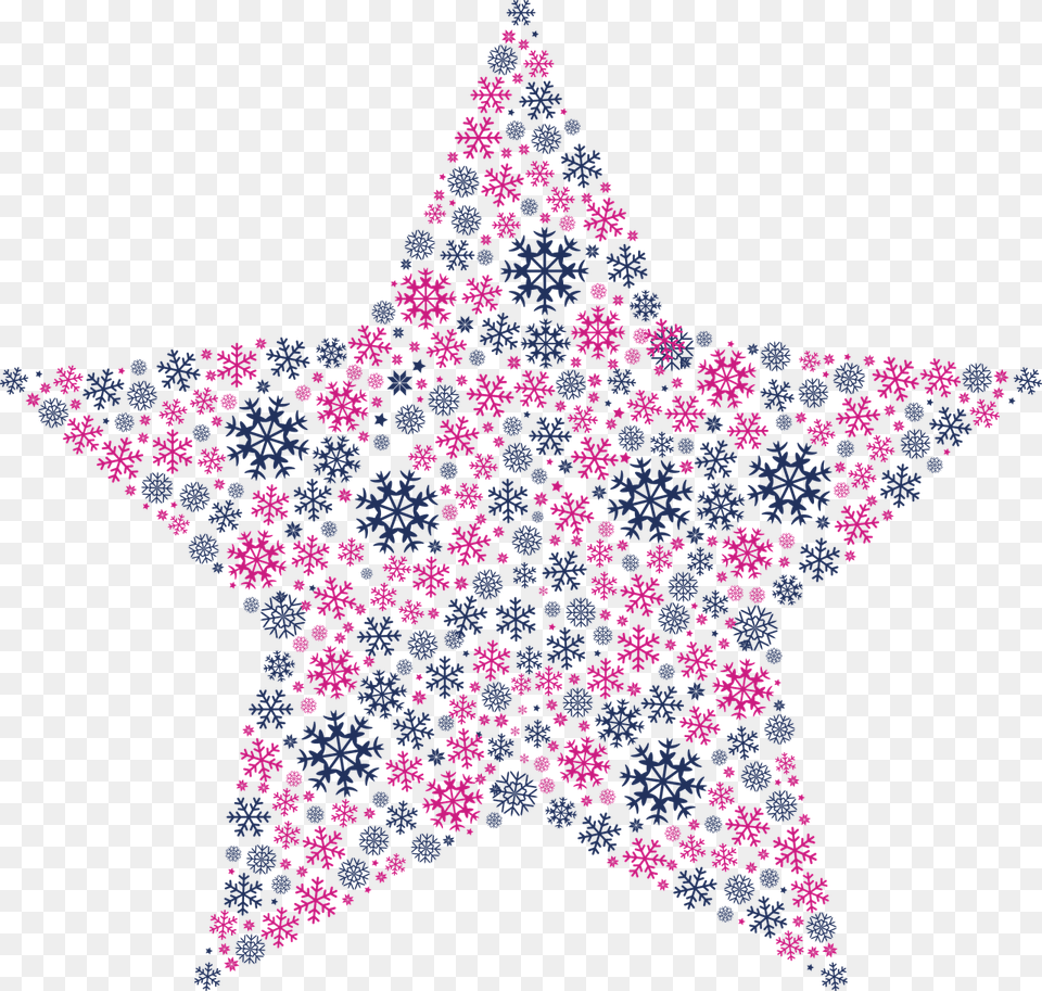 Star Snowflakes Pattern Free Vector Graphic On Pixabay Bintang Pink Kartun, Plant, Symbol Png