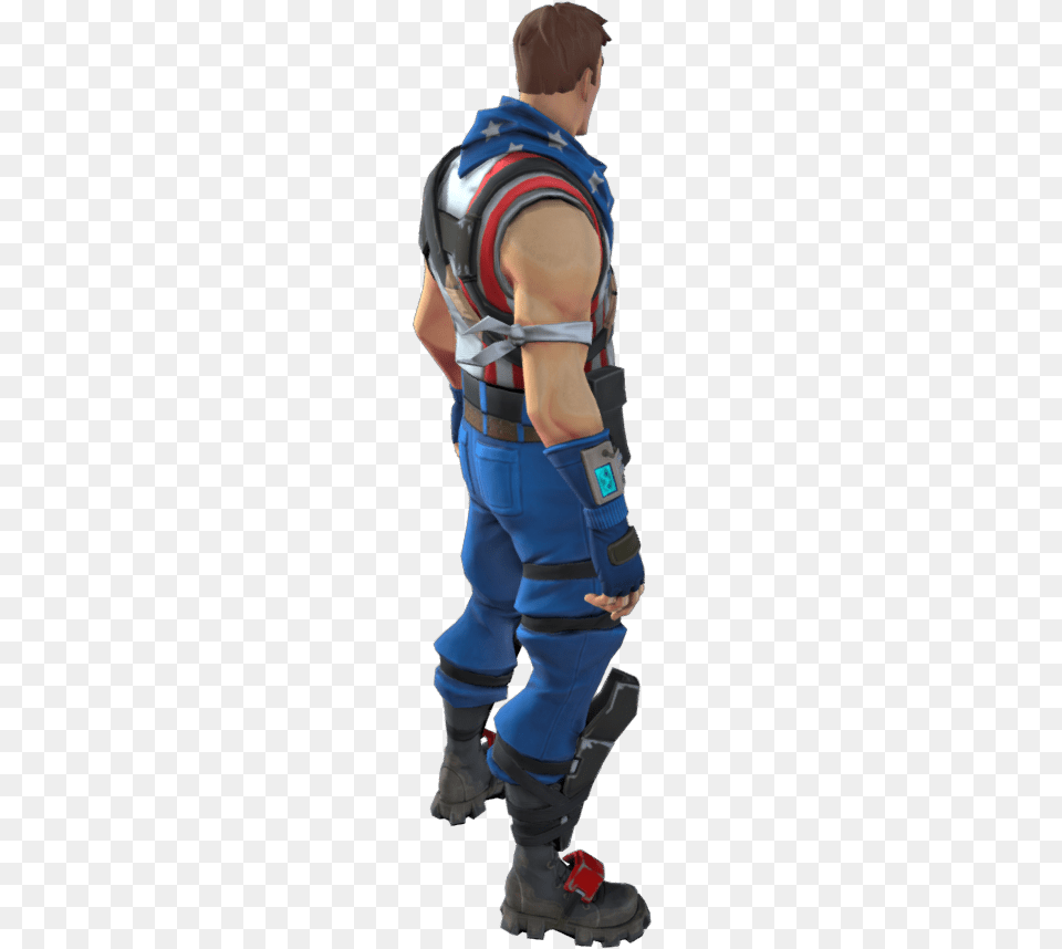 Star Spangled Trooper Skin Electric Blue, Adult, Male, Man, Person Png Image