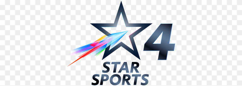 Star Sports Network Showcases The Best Of Live Sports Star Sports 4 Logo, Symbol, Lighting, Star Symbol, Text Free Png