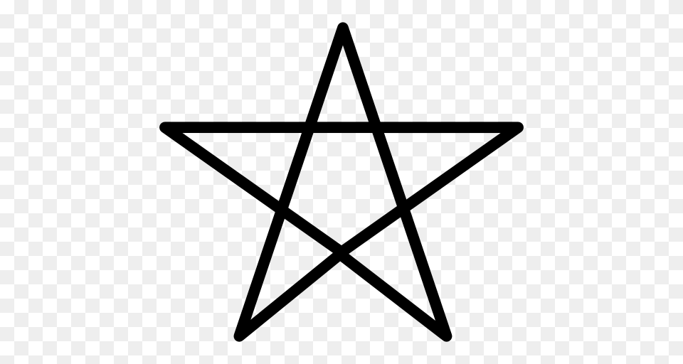 Star Star Outline Pentagram Shapes Pentagram Outline Star, Gray Png