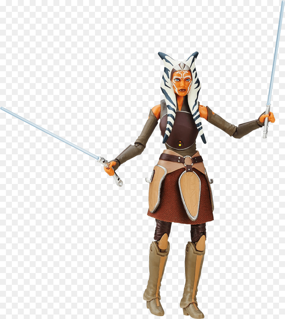 Star Star Wars Black Series 6 Ahsoka Tano Rebels, Clothing, Costume, Weapon, Sword Png