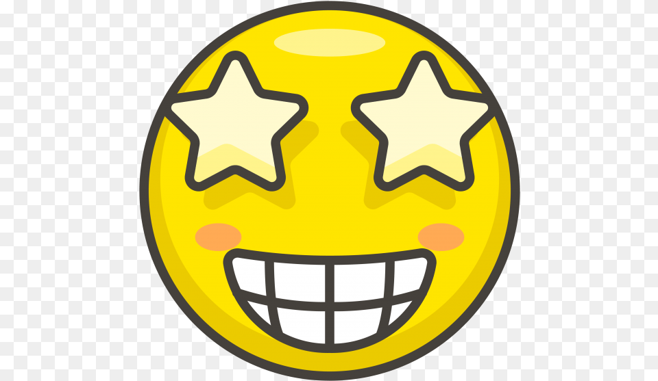 Star Struck Emoji, Symbol, Logo, Egg, Food Png Image