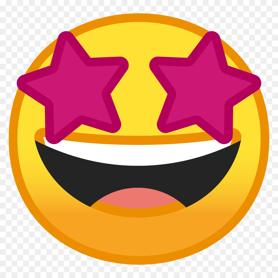 Star Struck Emoji Clipart, Symbol, Food, Ketchup, Star Symbol Free Png Download
