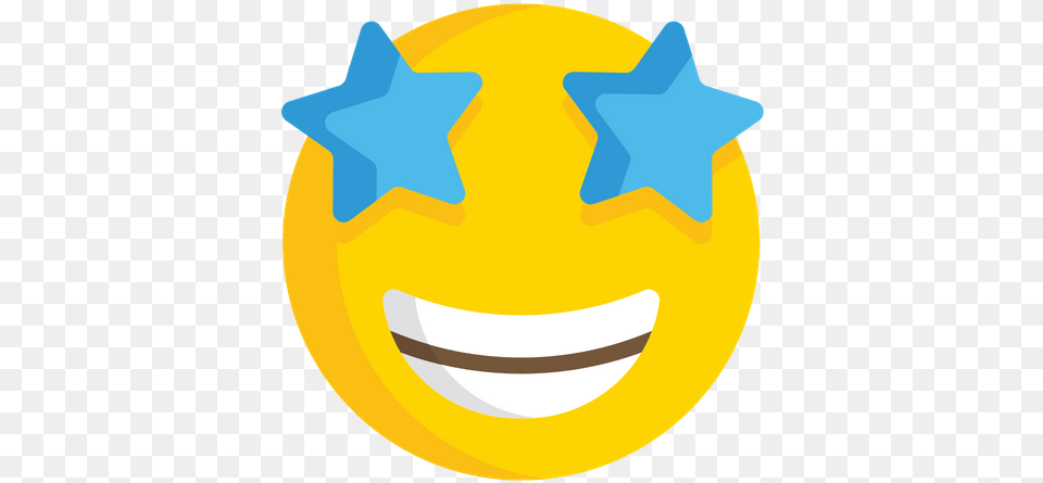 Star Struck Emoji Icon Of Flat Style Available In Svg Happy Face Eyes Stars Emoji, Star Symbol, Symbol Png