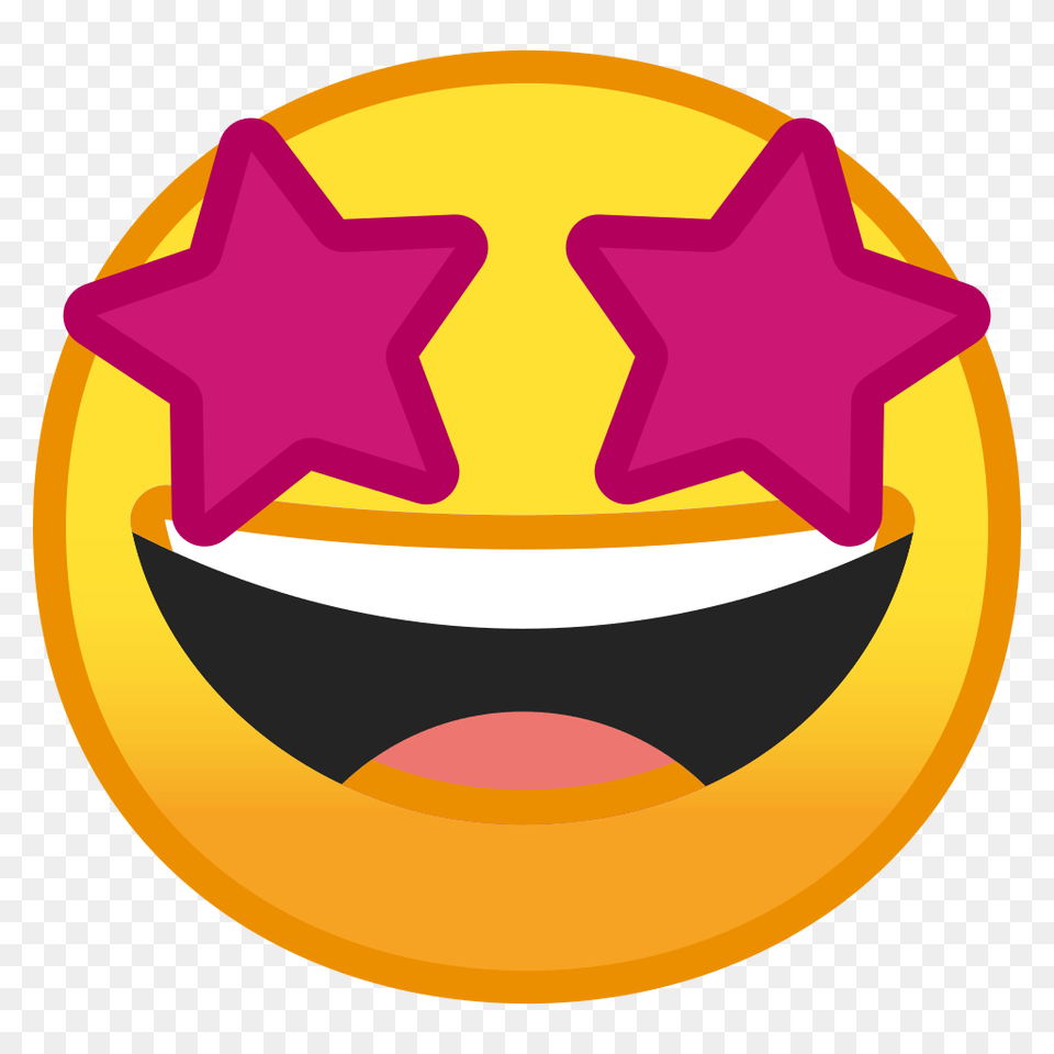 Star Struck Icon Noto Emoji Smileys Iconset Google, Symbol, Star Symbol, Food, Ketchup Free Png