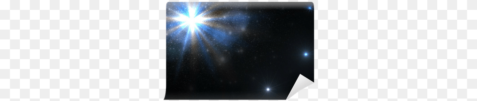 Star Sun With Lens Flare Milky Way, Light, Nature, Night, Outdoors Png Image
