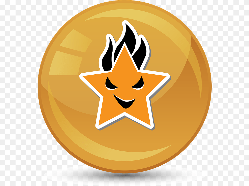 Star Symbol Burn Grin Icon Signet Characters Republic Of Chicken Phase 7 Mohali, Star Symbol Png