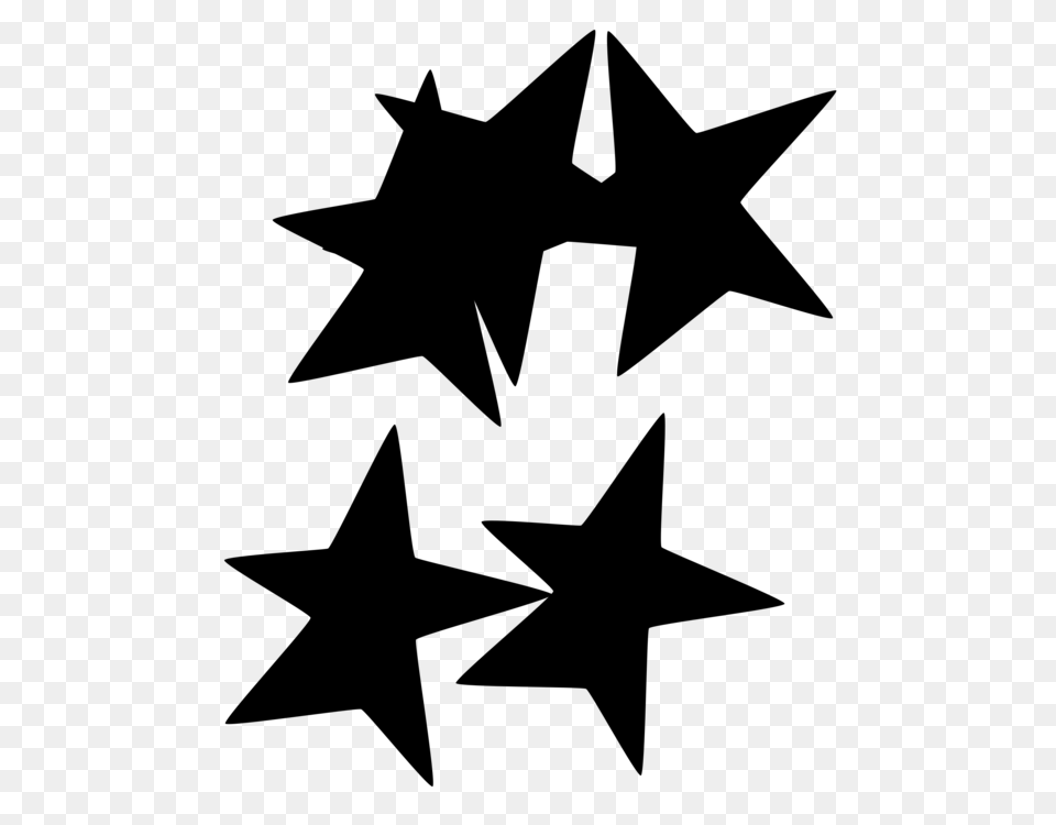 Star Symmetry Point Angle Leaf, Gray Free Png Download