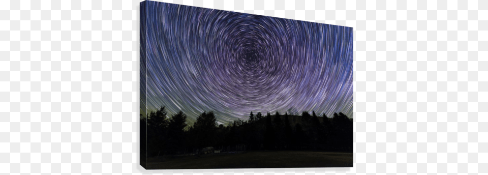 Star Trails Canvas Print Star Trail, Nature, Night, Outdoors, Scenery Png