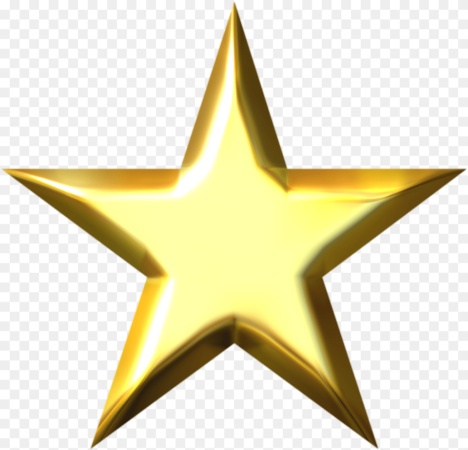 Star Transparent 6 Gold Star, Star Symbol, Symbol Free Png