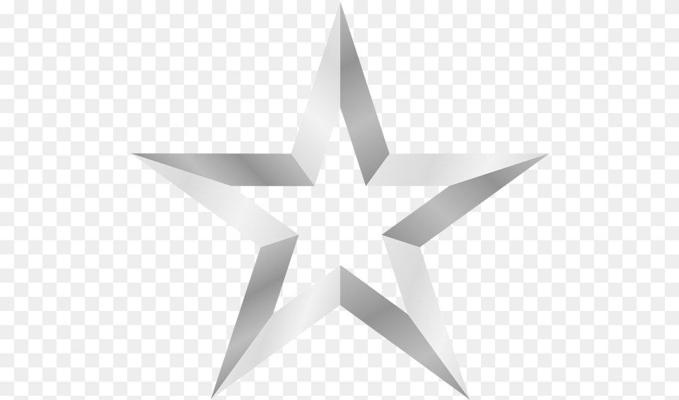 Star Transparent Background Silver Star Clipart, Star Symbol, Symbol, Cross Png Image