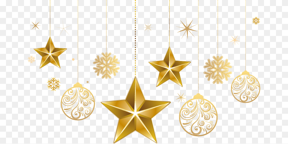 Star Tree Ornament Bethlehem Ornaments Of Christmas Christmas Ornaments, Gold, Star Symbol, Symbol, Accessories Free Png Download