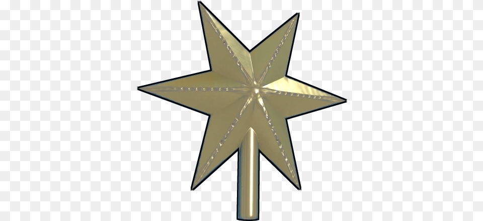 Star Tree Topper Clip Art, Star Symbol, Symbol, Gold Free Png