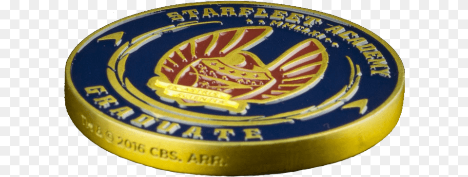 Star Trek 50th Anniversary Challenge Coin Solid, Logo, Badge, Symbol, Ball Free Transparent Png