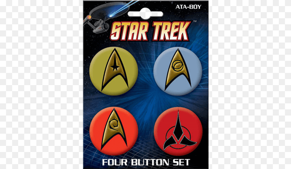 Star Trek Classic Insignia Button Set Star Trek, Ball, Rugby, Rugby Ball, Sport Png Image