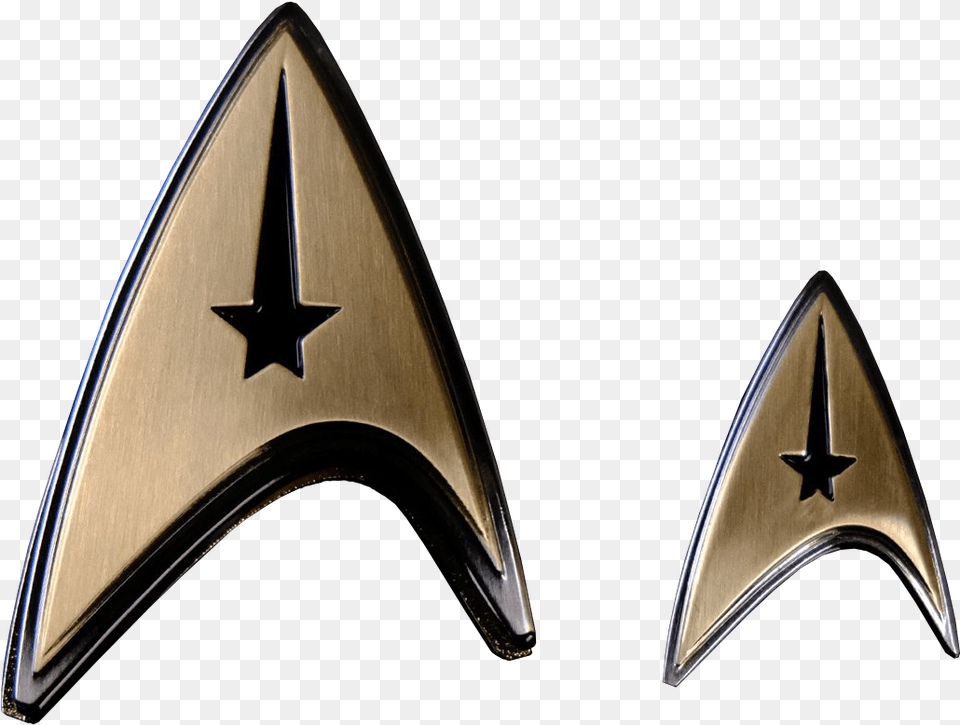 Star Trek Discovery Enterprise Badge Star Trek Logo Enterprise Transparent, Symbol, Blade, Dagger, Emblem Free Png