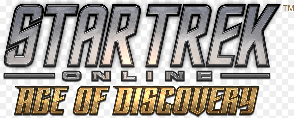 Star Trek Discovery Logo Star Trek Online Age Of Discovery Logo, Text, Scoreboard, Urban Png Image