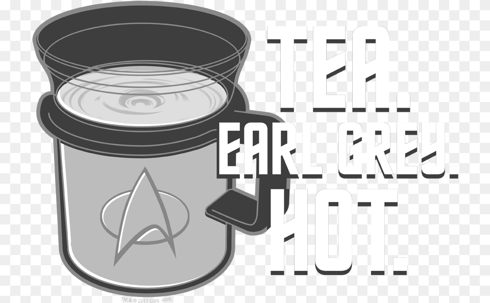 Star Trek Earl Grey Men39s Long Sleeve T Shirt Calligraphy, Jar, Cup, Gas Pump, Machine Png Image