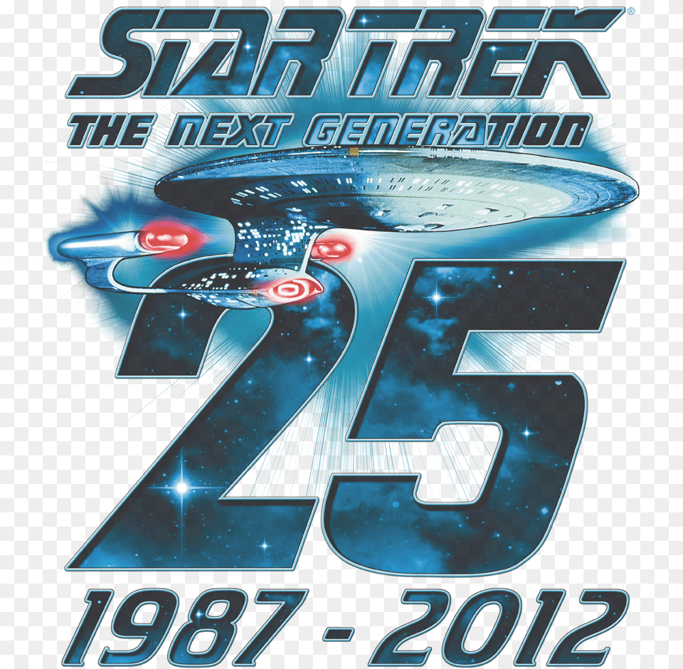 Star Trek Enterprise 25 Mens Regular Star The Next Generation, Advertisement, Poster, Art, Graphics Free Transparent Png