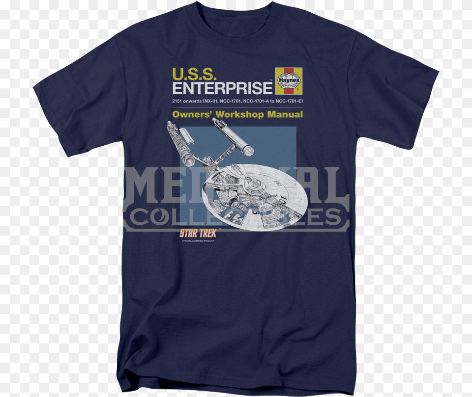Star Trek Enterprise Manual T Shirt Haynes Publications Inc U S S Enterprise Manual, Clothing, T-shirt Png Image