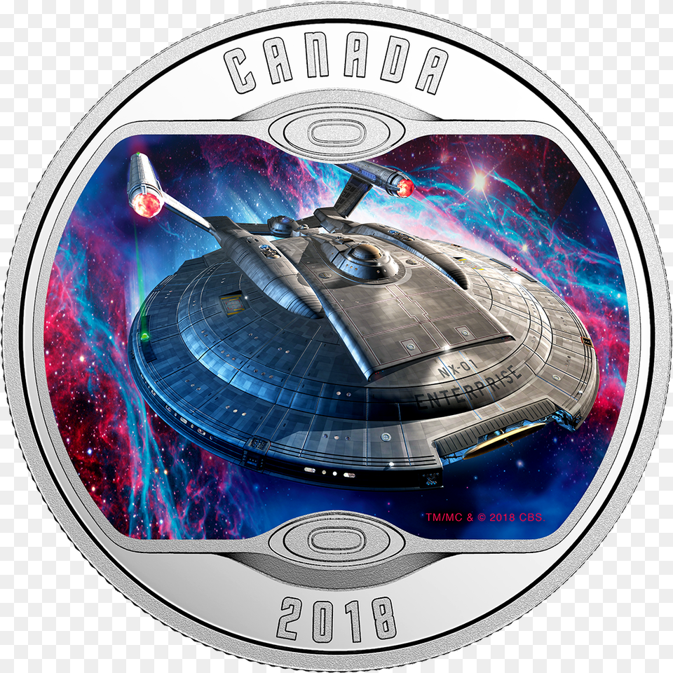 Star Trek Enterprise Nx Star Trek Coins Glow In The Dark, Disk, Dvd Free Png Download