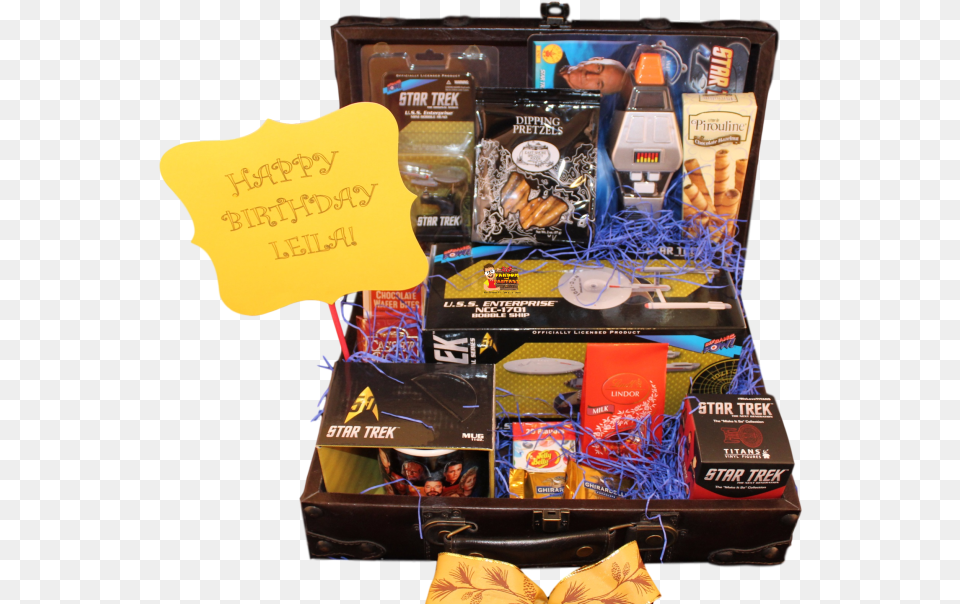 Star Trek Gift Baskets Star Trek Gift Basket, Food, Sweets, Treasure, Person Png