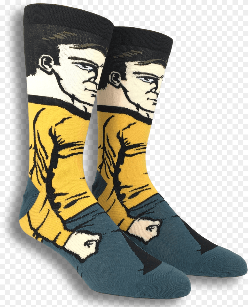 Star Trek Kirk 360 Socksclass, Person, Face, Head, Clothing Free Transparent Png