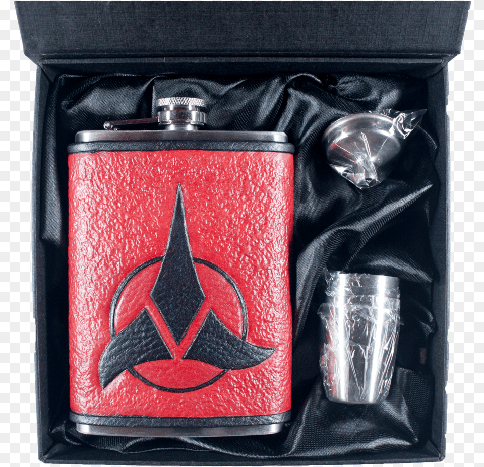 Star Trek Klingon Inspired Flask Set, Accessories, Can, Tin, Bottle Png Image