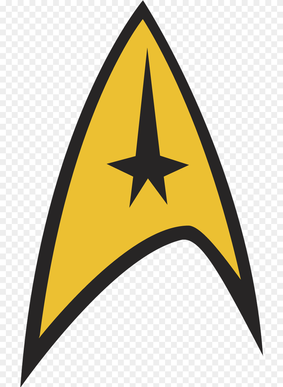 Star Trek Logo Star Trek Badge Logo, Symbol, Star Symbol, Rocket, Weapon Png Image