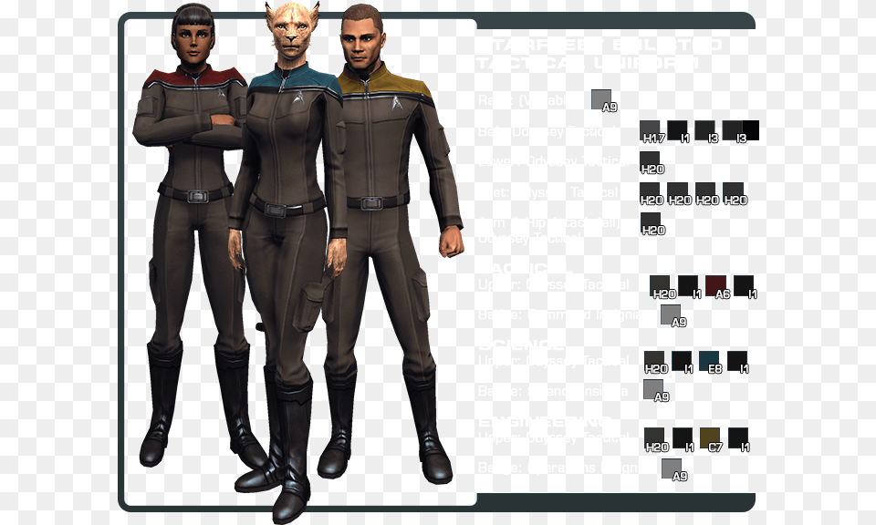 Star Trek Online Starfleet Uniforms Concept Art, Adult, Person, Man, Male Png Image