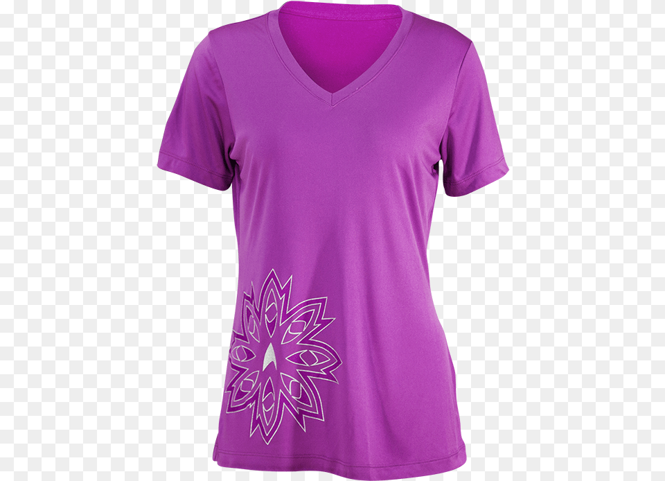 Star Trek Quotfloretquot Running Shirt Shirt, Clothing, Purple, T-shirt Free Transparent Png