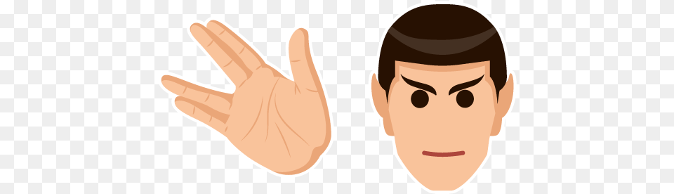 Star Trek Spock Cursor U2013 Custom Sign Language, Body Part, Finger, Hand, Person Free Png Download