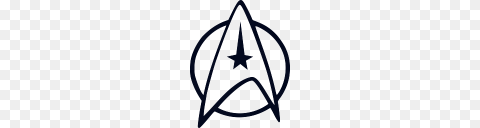 Star Trek Starfleet Black Insignia, Symbol, Star Symbol, Bow, Weapon Free Png Download