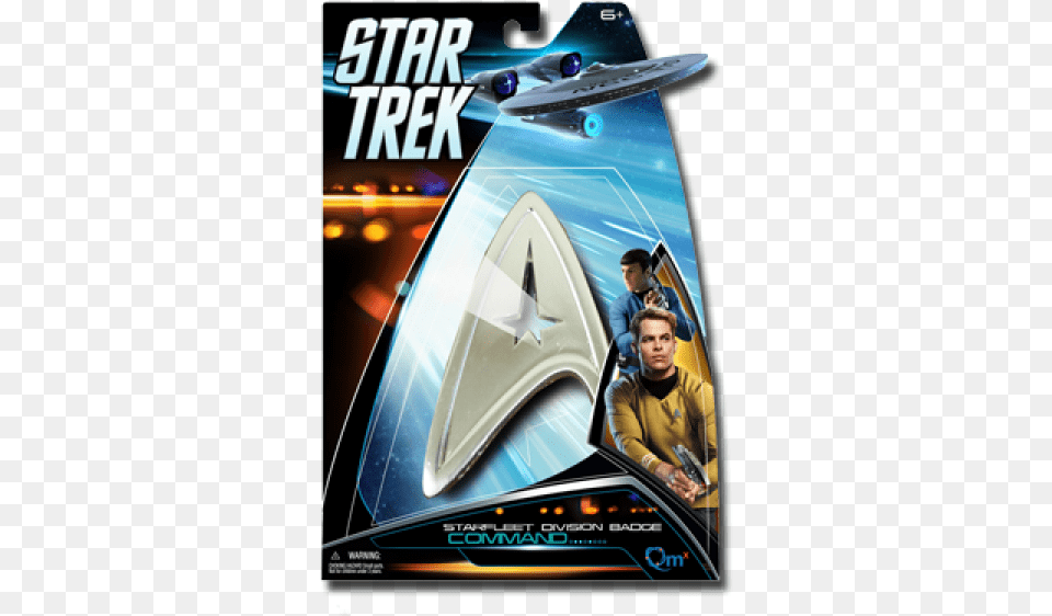 Star Trek Starfleet Command Division Badge Prop Replica, Adult, Male, Man, Person Png Image