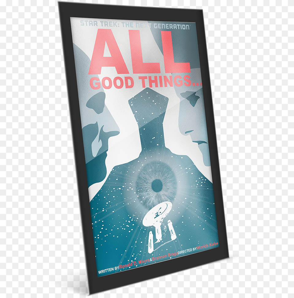 Star Trek The Next Generation Book Cover, Advertisement, Poster, Publication, Electronics Free Transparent Png