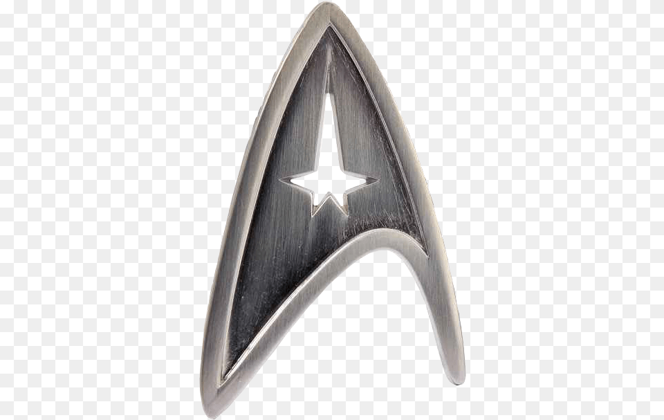 Star Trek Transparent And Starfleet Star Trek Insignia Pinbadge Medical, Badge, Logo, Symbol, Blade Png Image