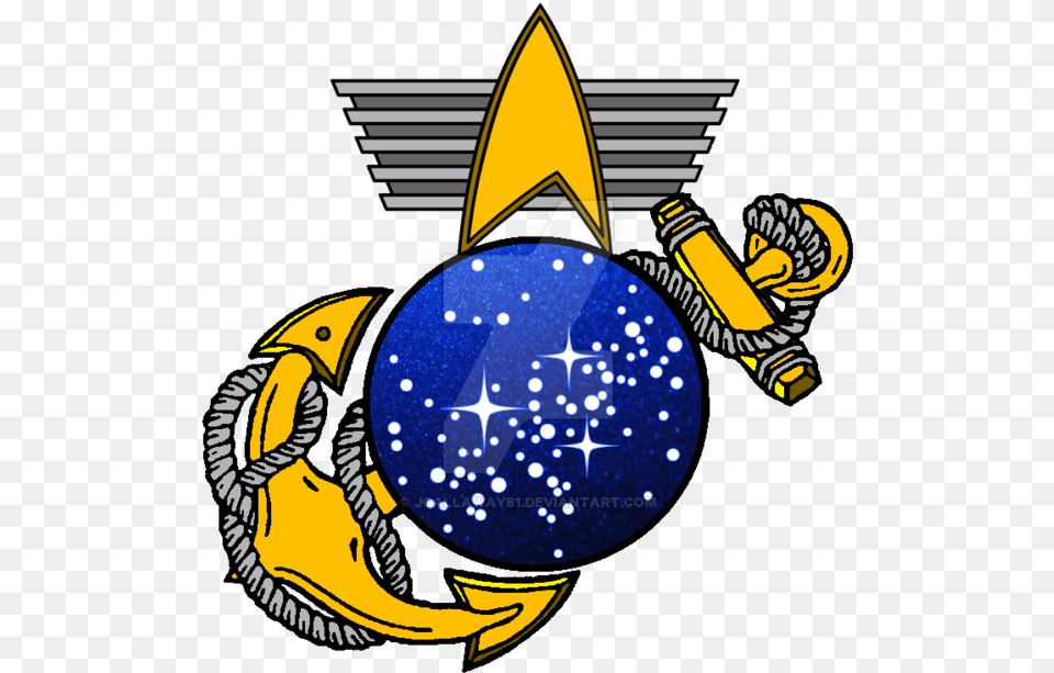 Star Trek United Federation Of Planets Eagle Globe And Anchor, Animal, Bee, Insect, Invertebrate Png